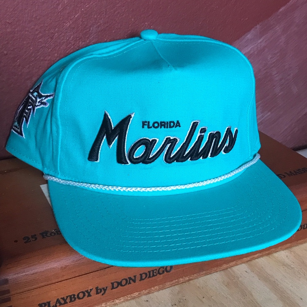 Florida Marlins Teal retro Snapback Hat brand new baseball MLB cap
